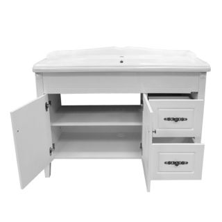 Comforty Зеркало-шкаф "Палермо-120" белый глянец